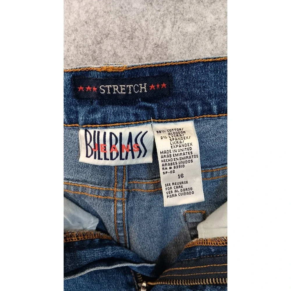 Bill Blass Vtg Sz 16 Jeans Stretch Shorts Women Comfort Retro Classic 35x4 EUC